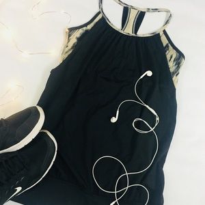 Lululemon No Limits Tank Top Marble Bra - Size 6